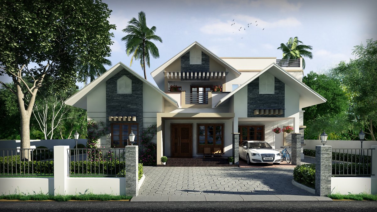 Best house plan for Middle class family, a budget House at Kidangoor