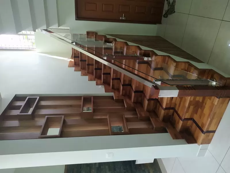 Contemporary house at Athani Interior design in Angamaly - Best  Construction Company in Angamaly